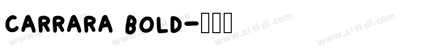 carrara bold字体转换